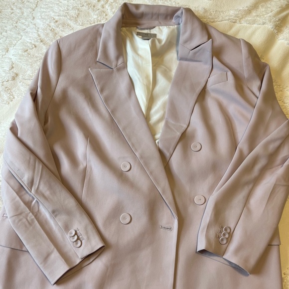 H&M Jackets & Blazers - H&M LILAC BLAZER